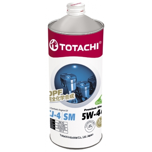 Моторное масло TOTACHI Premium Diesel CJ-4/SM 5W40 1л 5920442