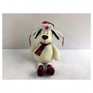 Мягкая игрушка "Собака в шапке с шарфом", 24 см ABtoys