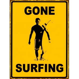 Табличка "Gone Surfing"