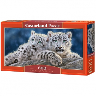 Пазл "Снежные леопарды", 600 элементов Castorland