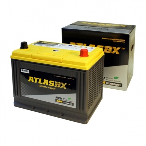 Аккумулятор легковой Atlas AGM AX S65D26R 75 Ач 37999256