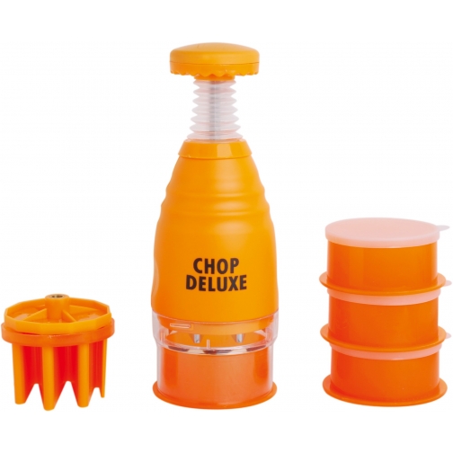 Прибор для измельчения и нарезки продуктов с доп. контейнерами Мульти Вэджетабел Чоппер, оранжевый 37657131