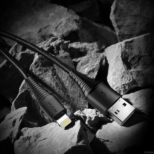 Кабель USB/Lightning Rock Hi-Tensile Charge&Sync Round Cable 42191236