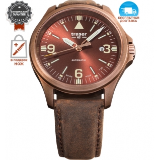Часы Traser P67 Officer Pro Automatic Bronze Brown 108073