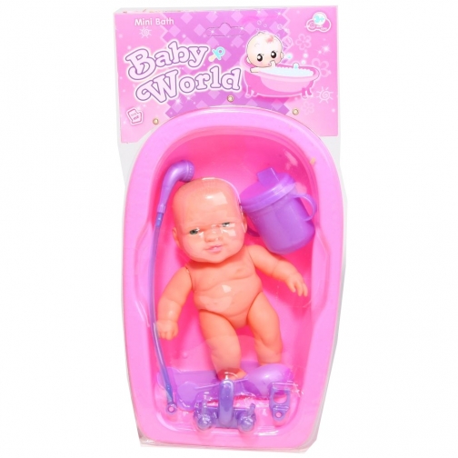 Пупс в ванночке Baby World Shenzhen Toys 37720581
