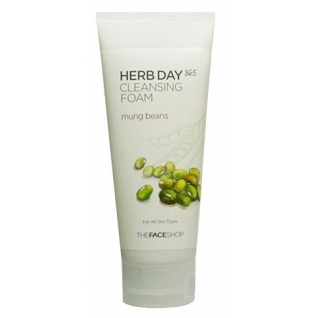 Косметика THE FACE SHOP - Herb Day 365 Пенка для умывания Cleansing Foam Mung Beans