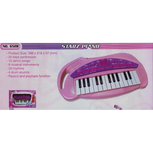 Детский синтезатор Starz Piano, розовый, 25 клавиш Potex 37716762 1