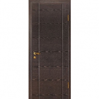 Дверное полотно МариаМ Этюд ПУ лак глухое 600-900 мм Черный абрикос