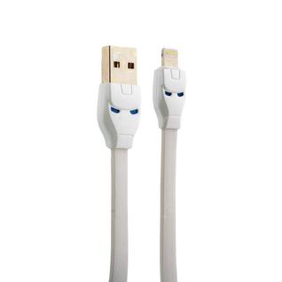 USB дата-кабель Hoco U14 Steel man Lightning (1.2 м) Белый
