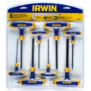 Ключи Irwin шестигранные набор Т-образные 8 шт 2-10 мм