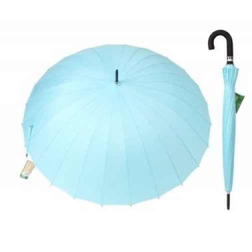 Зонт трость голубой 24 спицы, Mabu 37455811