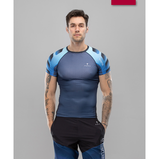 Мужская спортивная футболка Fifty Intense Fa-mt-0103, принт синий размер L