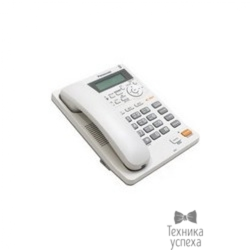 Panasonic Panasonic KX-TS2570RUW (белый) ЖКД, АОН,однокноп.набор 3 ном., автодозвон, спикерфон, порт для доп. оборуд. 6867243