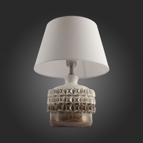 Настольная лампа St Luce Светло-Коричневый, Бежевый/Серый E27 1*60W (из 2-х коробок) 37398100