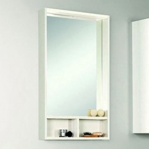 Зеркальный шкаф Акватон Йорк 50 белый/выбеленное дерево 6672539