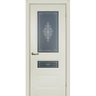 Дверное полотно Profilo Porte PSC- 29/2 Цвет Белый, Магнолия, Стекло