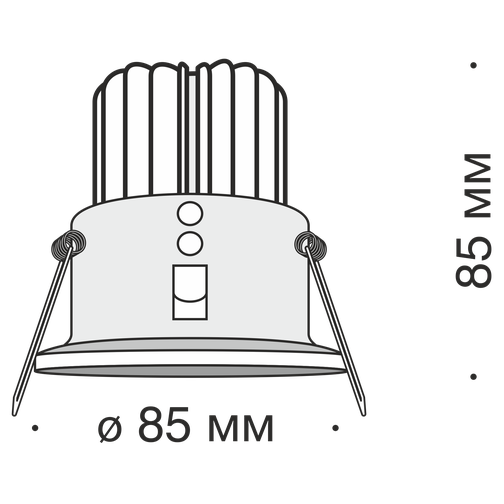 Встраиваемый светильник Technical DL034-2-L12W 42409964 3