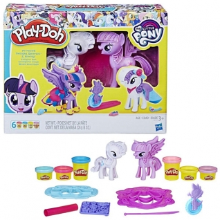 Игровые наборы и фигурки для детей Hasbro Play-Doh Hasbro Play-Doh B9717 Набор Пластилина &quot;Твайлайт и Рарити&quot;