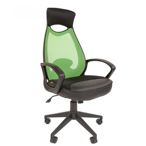 Кресло CHAIRMAN 840 черный пластик/зеленая ткань 42863056 5