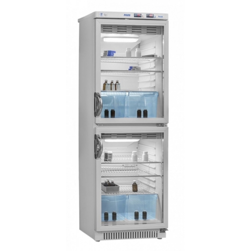 Pozis Холодильник фармацевтический двухкамерный ХФД-280 V=140/140=280 л. Н=1680 мм с дверями из металлопласта или из стекла 9193520