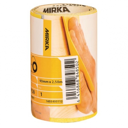 Mirka Наждачная бумага в рулонах для сухого шлифования Mirka Mirox P120 2500 x 93 мм 1199831