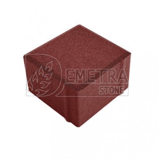 Тротуарная плитка красная 100х100х60 мм (Steingot) 9205328