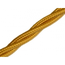 Ретро провод Villaris  (Испания) 3х2,5 Golden(золотой)  искусственный шёлк