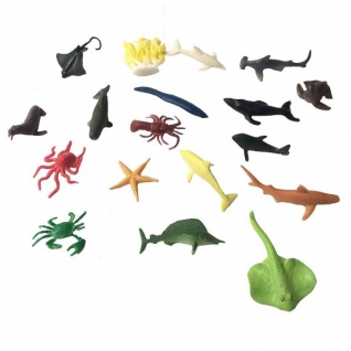 Набор из 18 фигурок Sea Animals - Морские животные Shantou