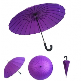 Зонт трость фиолетовый 24 спицы, Mabu