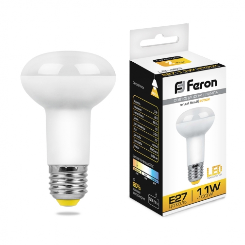 Светодиодная лампа Feron LB-463 (11W) 230V E27 2700K R63 8164910