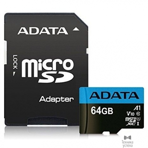 A-data Micro SecureDigital 64Gb A-DATA AUSDX64GUICL10A1-RA1 37894513