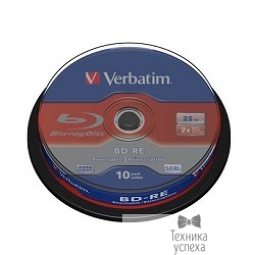 Verbatim Verbatim Диск BD-RE 25Gb 2x Cake Box (10шт) (43694) 9147864