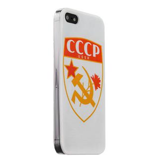 Чехол-накладка UV-print для iPhone SE/ 5S/ 5 пластик (арт) СССР тип 001
