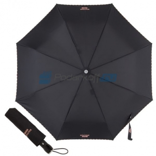 Зонт складной "Вышивка" черный