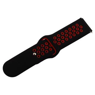 Ремешок COTEetCI W43 Sport Silicone Band (WH5277-BR) для Watch 22мм Black-Red Черно-красный