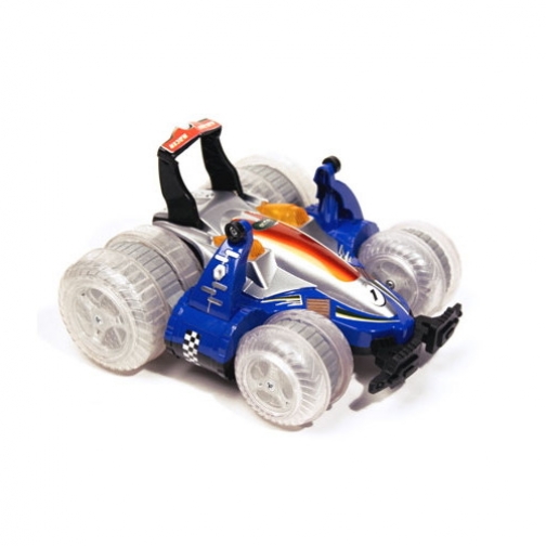 Машина р/у Super Stunt Car (на бат., свет, звук), синяя, 17.5 см 37737569