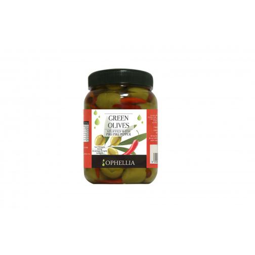 OPHELLIA Зеленые оливки фаршированные перцем пири-пири OPHELLIA 500 гр. 38553184 1