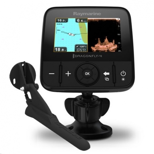 Эхолот-картплоттер Raymarine Dragonfly-4 PRO двухканальный CHIRP DownVision GPS ... 1387199