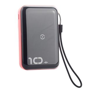 Аккумулятор внешний универсальный & беспроводное зарядное Baseus Mini S Bracket Wireless Charger (PPXFF10W-19) 10000 mAh Красн.
