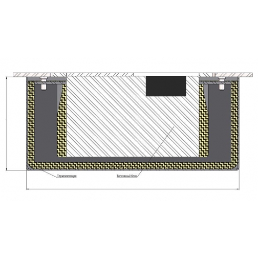 Tопливный блок DP design Elegante 40 см + термоплощадка DP design 6827655 3
