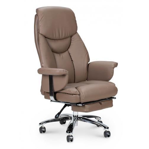 Кресло офисное/Парламент/(grey-brown) сталь + хром/серо-коричневая экокожа NORDEN Chairs 42859252 2