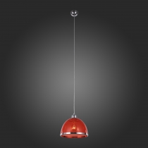 Светильник подвесной St Luce Хром/Красный E27 1*60W