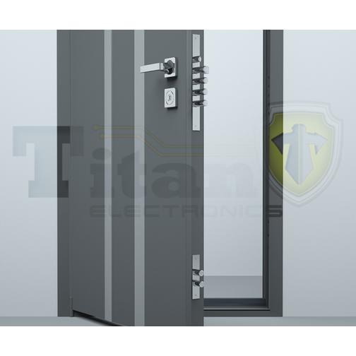Врезной скрытый электронный замок невидимка Титан-Battery Internal 2 с врезным блоком управления 42674332 4