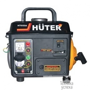 Huter Huter HT950A 64/1/1 Электрогенератор двухтактный, 650Вт, 220В/50Гц, 57Дб, принудительное охлаждение, бак 4,2л, расход бензина 534 г/кВтч, 365х308х376, 16 кг 4606059015024