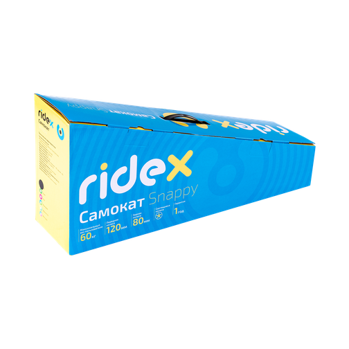Самокат Ridex 3-колесный Snappy 3d, 120/80 мм, синий/зеленый 42244256 6