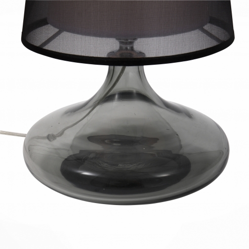 Настольная лампа St Luce Хром, Дымчатый/Черный, Белый E27 1*60W 37397125 6