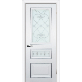 Дверное полотно Profilo Porte PSCL-29-2 Цвет Белый, Магнолия, Стекло