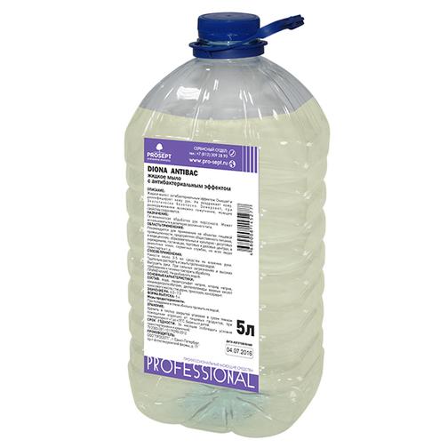 Жидкое мыло с антибактериальным эффектом PROSEPT Diona Antibac 5л ПЭТ (251-5/5) 42645898