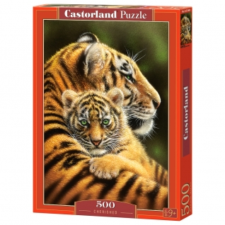 Пазл "Тигры", 500 элементов Castorland