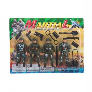 Набор из 4 фигурок солдатиков Martial Shenzhen Toys